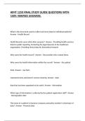 HIMT 1250 FINAL STUDY GUIDE QUESTIONS WITH 100&percnt; VERIFIED ANSWERS&period;