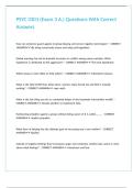PSYC 3301 &lpar;Exam 3 A&period;&rpar; Questions With Correct Answers 