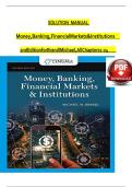 SOLUTION MANUAL For Money&comma; Banking&comma; Financial Markets and Institutions&comma; 2nd Edition by Brandl Michael&comma; Verified Chapters 1 - 24&comma; Complete