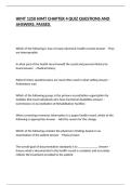 HIMT 1250 HIMT CHAPTER 4 QUIZ QUESTIONS AND ANSWERS&comma; PASSED&period;