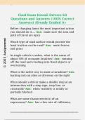 Final Exam Hawaii Drivers Ed  Questions and Answers &lpar;100&percnt; Correct  Answers&rpar; Already Graded A&plus; 