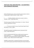 HIMT1250- FINAL EXAM PRACTICE &vert; 116 QUESTIONS &vert; WITH COMPLETE SOLUTIONS&period;