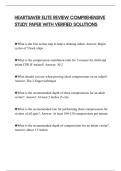 HEARTSAVER ELITE REVIEW COMPREHENSIVE STUDY PAPER WITH VERIFIED SOLUTIONS
