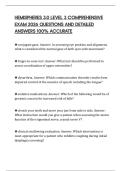 HEMISPHERES 3&period;0 LEVEL 3 COMPREHENSIVE EXAM 2026 QUESTIONS AND DETAILED ANSWERS 100&percnt; ACCURATE