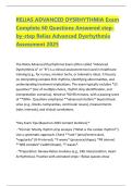 RELIAS ADVANCED DYSRHYTHMIA Exam Complete 60 Questions Answered step-by-step Relias Advanced