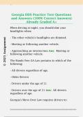 Georgia DDS Practice Test Questions  and Answers &lpar;100&percnt; Correct Answers&rpar;  Already Graded A&plus; 