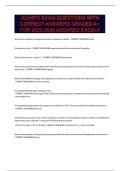 JCAHPO EXAM QUESTIONS WITH CORRECT ANSWERS GRADED A&period;pdf