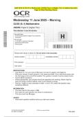 2025 OCR GCSE &lpar;9&ndash;1&rpar; Mathematics J560&sol;06 Paper 6 &lpar;Higher Tier&rpar; Combined Question  Paper & Final Marking Scheme