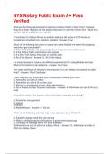 NYS Notary Public Exam A&plus; Pass Verified