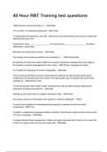 40 Hour RBT Training test questions Questions with Explanations of Answers   2026&sol;2027&lpar;A&plus; Guarantee&rpar; &vert; PDF