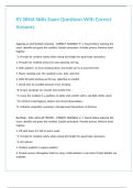 KY SRNA Skills Exam Questions With Correct Answers