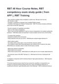 RBT 40 Hour Course Notes&comma; RBT competency exam study guide &lpar; from APF &rpar;&comma; RBT Training 2026&sol;2027 Questions And Correct  Detailed  Answers With Rationales