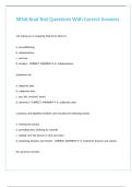 SRNA final Test Questions With Correct Answers