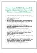 Midterm Exam NUR1025 Questions With  Complete Solutions &vert;Sure To Pass &vert; Already  Graded A&plus;&vert; Latest 2025-2026 Release 