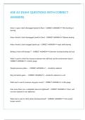 ASE A3 EXAM QUESTIONS WITH CORRECT ANSWERS&period;