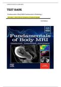 Test Bank for Fundamentals of Body MRI &lpar;Fundamentals of Radiology&rpar; 3rd Edition by Christopher G&period; Roth &vert;ISBN&colon; 9780323833813&vert; Guide A&plus;