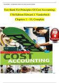 Test Bank for Principles of Cost Accounting 17th Edition by Edward Vanderbeck & Maria Mitchell &vert; 2025&sol;2026 Latest Update