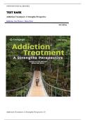 Test Bank for Addiction Treatment&colon; A Strengths Perspective 5th Edition by Katherine van Wormer &vert;ISBN&colon; 9780357936344&vert; Guide A&plus;
