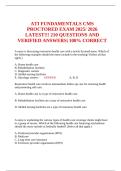 ATI FUNDAMENTALS CMS PROCTORED EXAM 2025/ 2026 LATEST!!! 210 QUESTIONS AND VERIFIED ANSWERS| 100% CORRECT