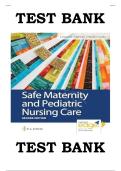 Test Bank for Safe Maternity & Pediatric Nursing Care Second Edition by Luanne Linnard-Palmer |ISBN: 9780803697348| Guide A+