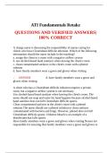 ATI Fundamentals Retake  QUESTIONS AND VERIFIED ANSWERS&vert; 100&percnt; CORRECT