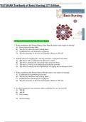 Test Bank for Rosdahl's Textbook of Basic Nursing Twelfth&comma; North American Edition by Caroline Rosdahl &vert;ISBN&colon; 9781975171339&vert; Guide A&plus;