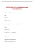 CSCI 103&colon; Exam 1 Practice Questions with  Correct Answers 