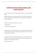 CSCI 103&colon; Exam 1 Practice Questions with  Correct Answers 