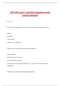 CSCI 103 Exam 1 Ole Miss Questions with  Correct Answers 