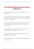 CSCI 103-FINAL EXAM Questions and Answers  100&percnt; Correct 