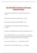 CSCI 103 EXAM 2 Questions and Answers  Verified by Experts 