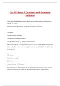 Csci 103 Exam 2 Questions with Complete  Solutions 