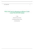 WGU C203 Task Two Becoming An Effective Leader Actual With 2025&sol;2026 Update 
