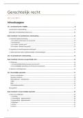 Gerechtelijk recht SAMENVATTING ALLES UHasselt