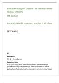 Pathophysiology of Disease 8th Edition Test Bank &vert; Hammer & McPhee Clinical Medicine Exam Prep &vert; 20 MCQs per Chapter with Answers & Rationales