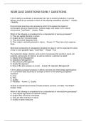 ISOM QUIZ QUESTIONS EXAM 1 QUESTIONS