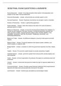 ISOM TRIMESTER ONE MID-TERM QUESTIONS