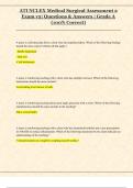 ATI NCLEX Medical Surgical Assessment 2  Exam v2&vert; Questions & Answers &vert; Grade A  &lpar;100&percnt; Correct&rpar;
