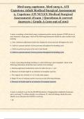 Med surg captsone&comma; Med surg 2&comma; ATI  Capstone Adult Medical Surgical Assessment  2&comma; Capstone ATI NCLEX Medical Surgical  Assessment 1Exam &vert; Questions & correct  Answers &vert; Grade A &lpar;100 out of 100&rpar; 