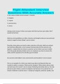 Flight Attendant Interview Questions With Accurate Answers