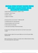 INITIAL EMG STUDY GUIDE MESA AIRLINES QUESTIONS WITH ACCURATE ANSWERS