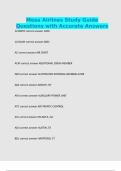 Mesa Airlines Study Guide Questions with Accurate Answers