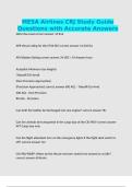 MESA Airlines CRJ Study Guide Questions with Accurate Answers