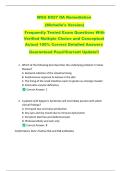 WGU D027 OA Remediation  &lpar;Michelle's Version&rpar;  Frequently Tested Exam Questions With  Verified Multiple Choice and Conceptual  Actual 100&percnt; Correct Detailed Answers  Guaranteed Pass&excl;&excl;Current Update&excl;&excl;