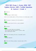 PCB 3023 Exam 1 &lpar;Latest 2026&sol; 2027 Update&rpar; Review&vert; 100&percnt; Verified Questions & Answers &vert; Grade A