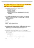 D027 PRACTICE TEST QUESTIONS&OpenCurlyDoubleQuote;A&plus; GUARANTEED &vert; 2025 FULL EXAM REVIEW QUESTIONS