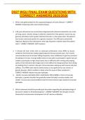D027 WGU FINAL EXAM QUESTIONS WITH CORRECT ANSWERS 2025&sol;2026