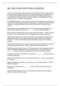 IBA FINAL EXAM QUESTIONS & ANSWERS