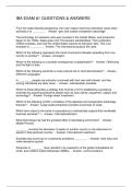 IBA EXAM -1 QUESTIONS & ANSWERS