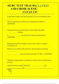 IICRC TCST TRAUMA AND CRIME SCENE CLEAN UP QUESTIONS AND ANSWERS 2025